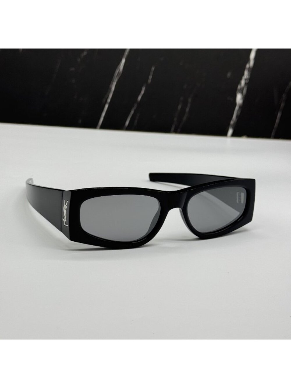 Saint Laurent SL M140 002 Black Silver Women Sunglasses